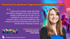 Profile feature of Kerianne Pruett and her quote.