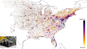 A map of the U.S. power grid
