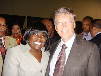 TeAirra Brown and Bill Gates