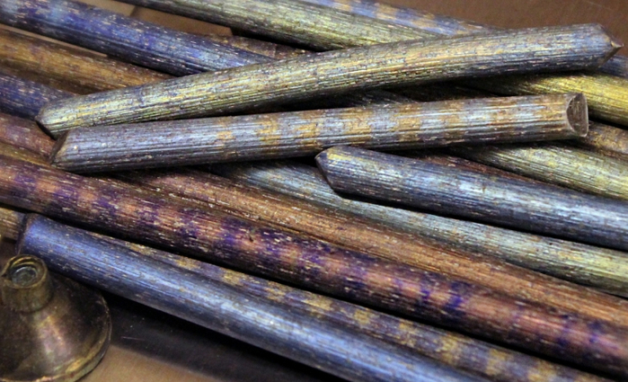 Europium appears as stack of sticks